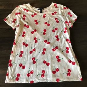 Forever21 cherry print tee (L)